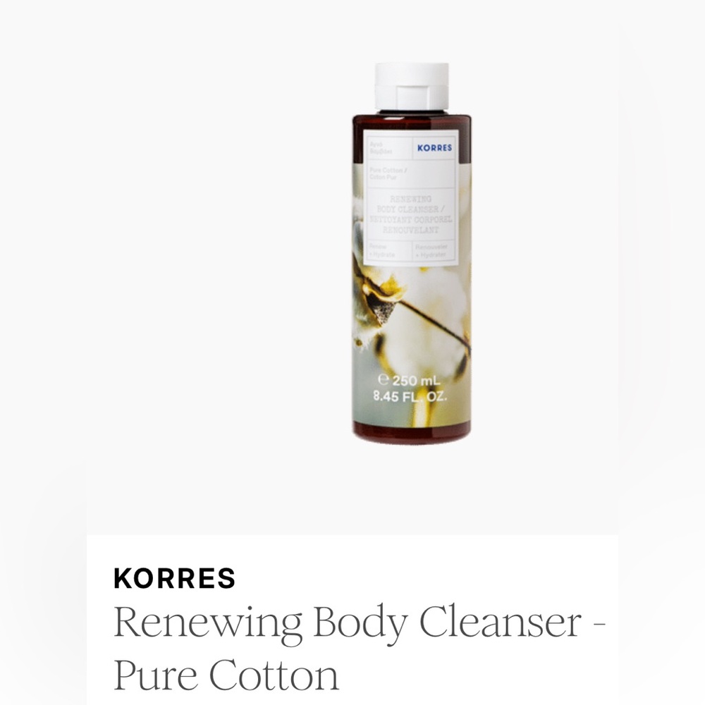Korres Pure Cotton Gel-to-Foam Cleanser